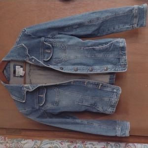 Live a little denim jacket size Medium